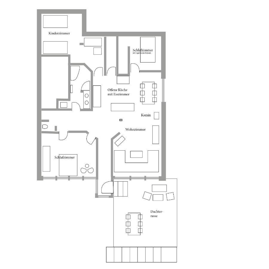 Helle, Offene Dachgeschosswohnung Mit Terrasse Felsőlászló Kültér fotó